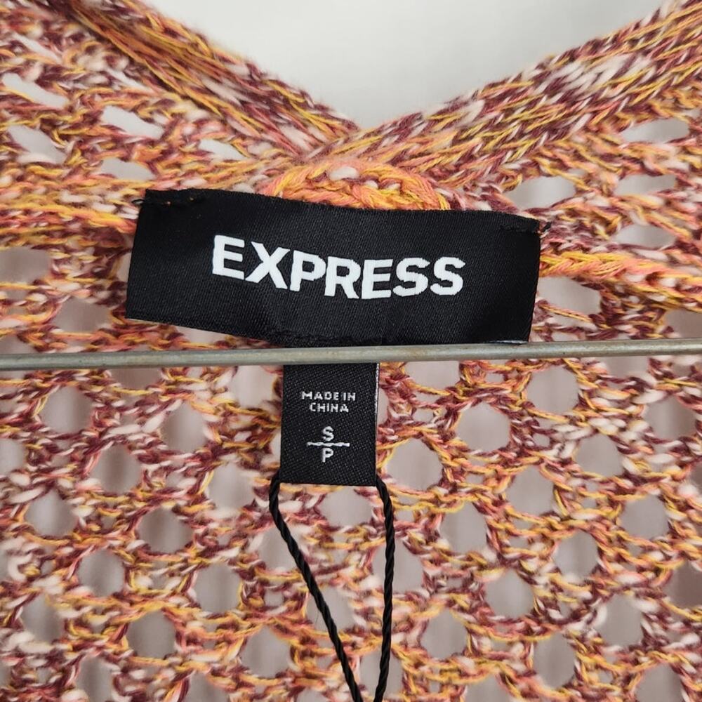 Express Open Knit Open Front Cardigan Sweater Womens Size Small S *NWT - Picture 3 of 4